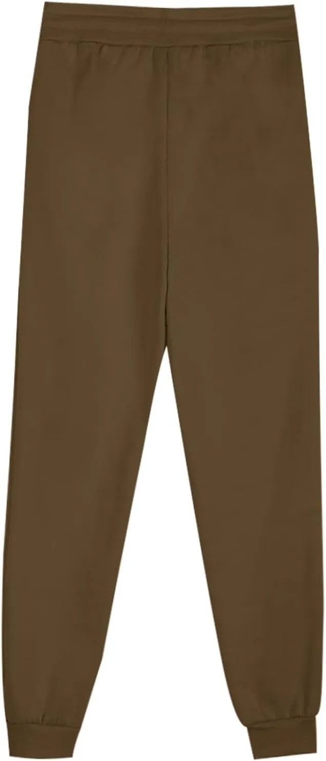 Women Casual Jogger Pants Sherpa Fleece Lined Pants Drawstring High Waist Trousers Workout Joggers Thick Sweatpants