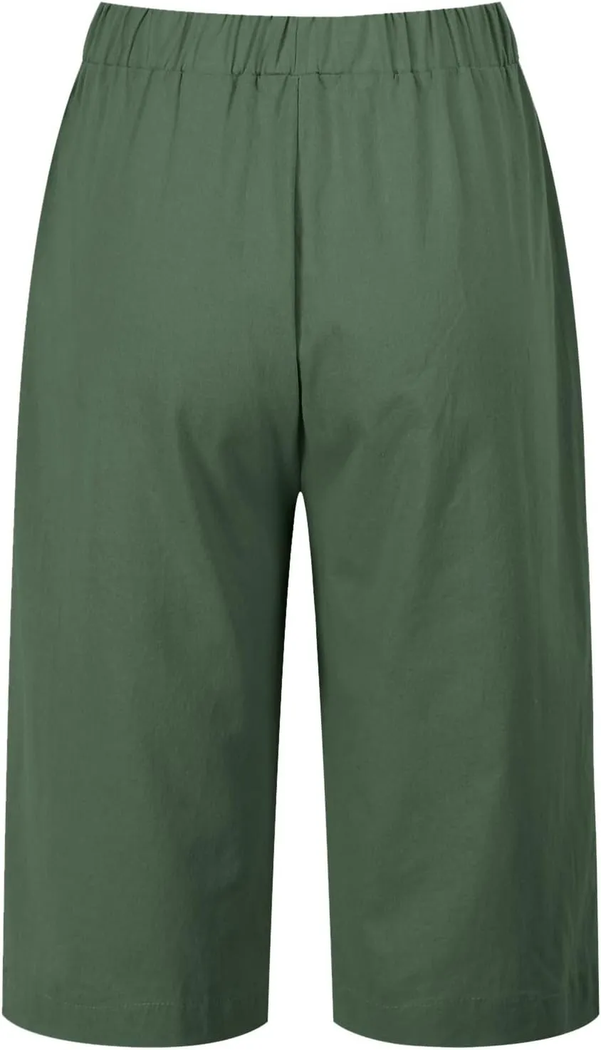 Women Cotton Linen Summer Floral Pants Elastic Waisted Lounge Pants Plus Size Trouser Beach