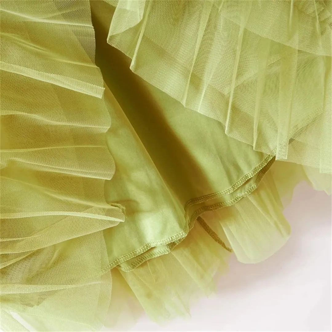 Women Dance Skirt Tiered Ruffle A-Line Maxi Dress Casual Elastic Waist Party Dress Skirt