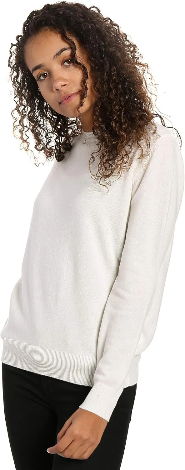 Women's 100% Cashmere Classic Crew Neck Sweater