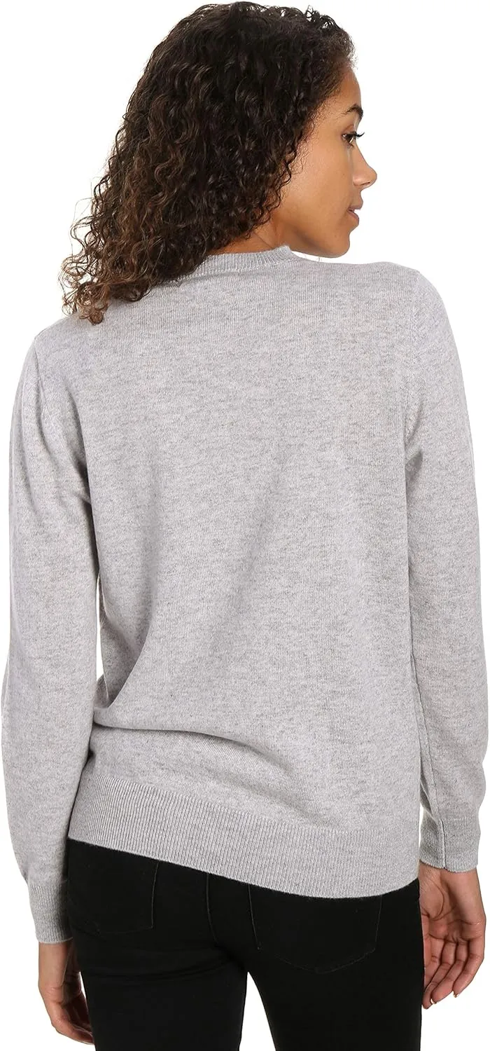 Women's 100% Cashmere Classic Crew Neck Sweater