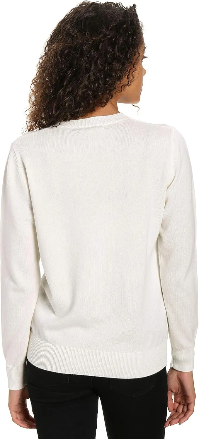 Women's 100% Cashmere Classic Crew Neck Sweater
