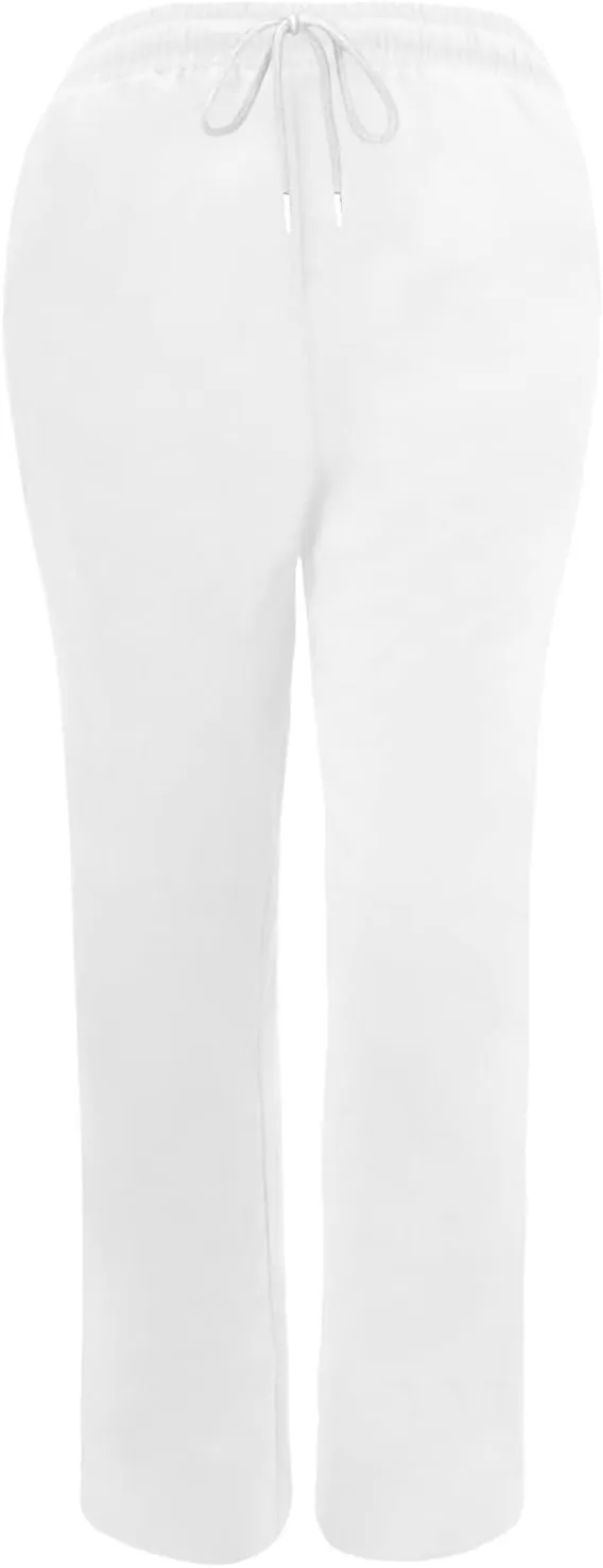 Womens Casual Cotton Linen Pants Plus Size Drawstring High Waist Pants Loose Fit Summer Pants Trousers with Pockets