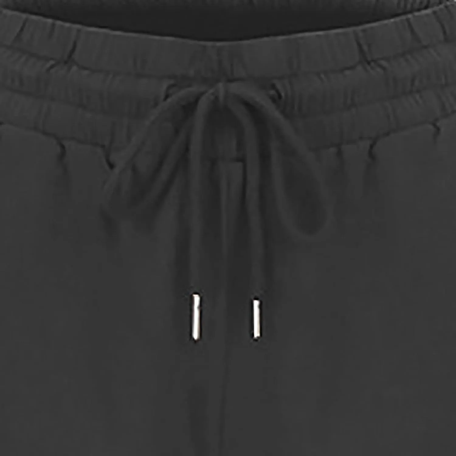 Womens Casual Cotton Linen Pants Plus Size Drawstring High Waist Pants Loose Fit Summer Pants Trousers with Pockets