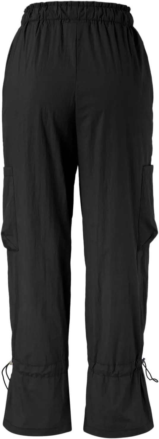 Women's Casual High Waisted Straight Leg Pants Button Down Stretchy Business Work Trousers with Multiple Pockets Baggy