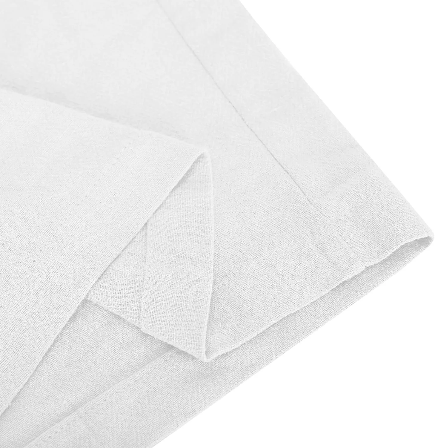 Women's Cotton Linen Wide Leg Pants High Waisted Casual Comfy Palazzo Trousers Vacation Beach Outfit with Drawstring
