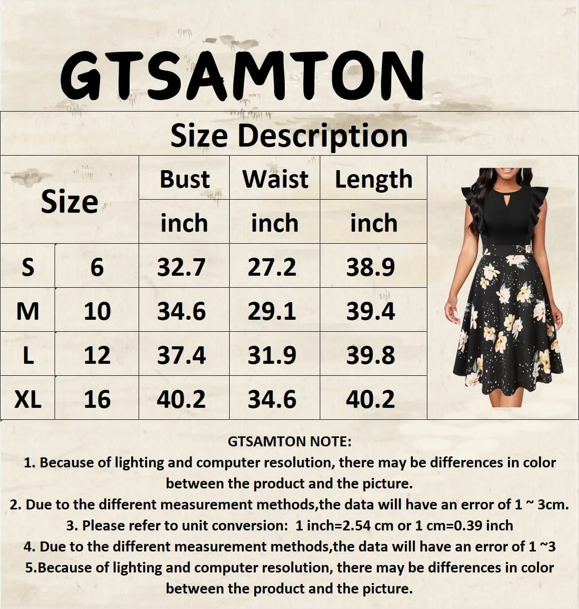 Women's Cute a Line Daily Dress Business Ruffle Sundress Pleated Hem Patchwork Shift Dress