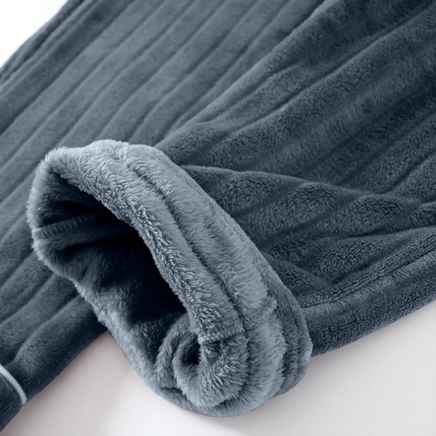 Womens Fleece Casual Pants Elastic Waisted Drawstring Flannel Pants Homewear Clothing Soft Comfy Lounge Pajamas Pants