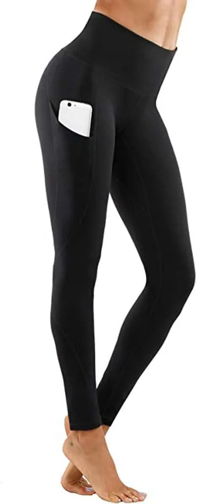 Womens High Waist Yoga Pants Stretch Workout Running Leggings with Pockets Slim Fit Fashion Athletic Pants 2024