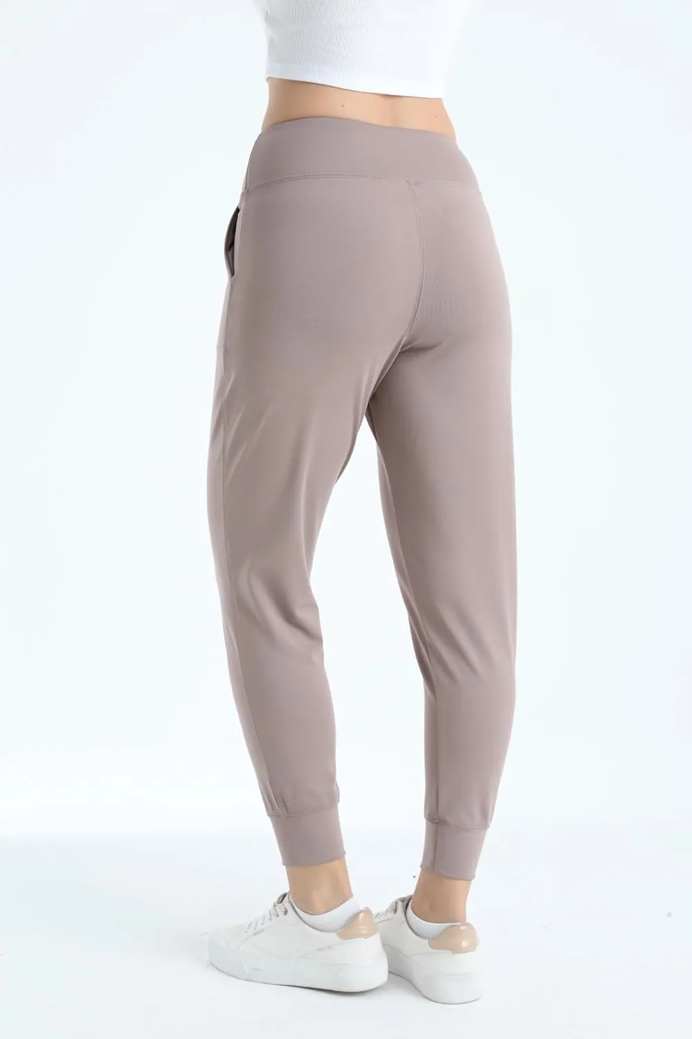 Women's Joggers High Waisted Yoga Pants with Pockets & Lightweight Athletic Leggings Set for Workout, Yoga, Running