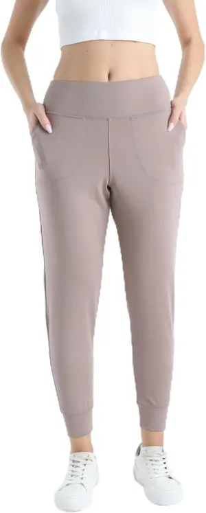 Women's Joggers High Waisted Yoga Pants with Pockets & Lightweight Athletic Leggings Set for Workout, Yoga, Running