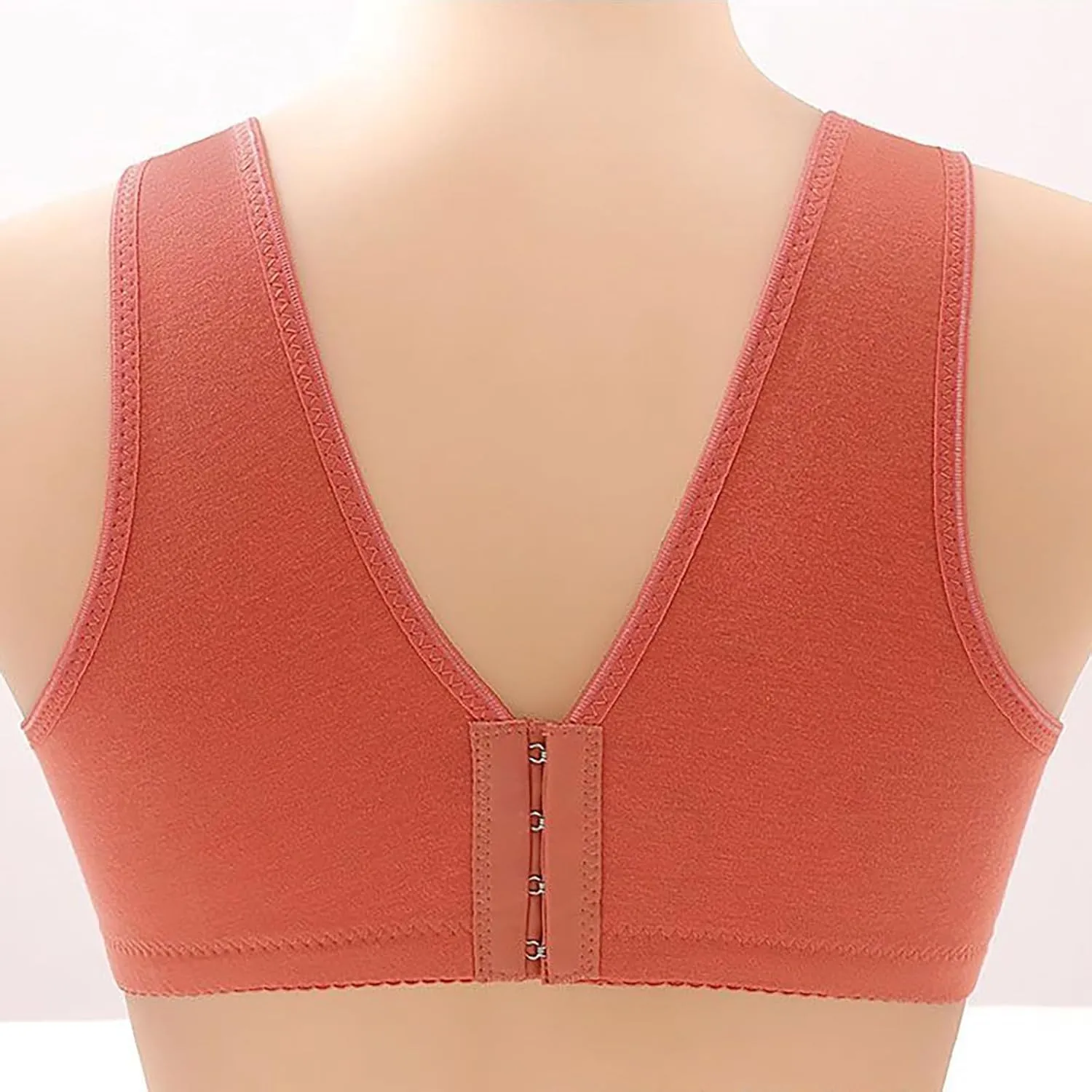 Women's No Underwire Wide Strap Tank Top Bra Full Coverage Stretch Breathable Bralettes Comfort Push Up Everyday Bra