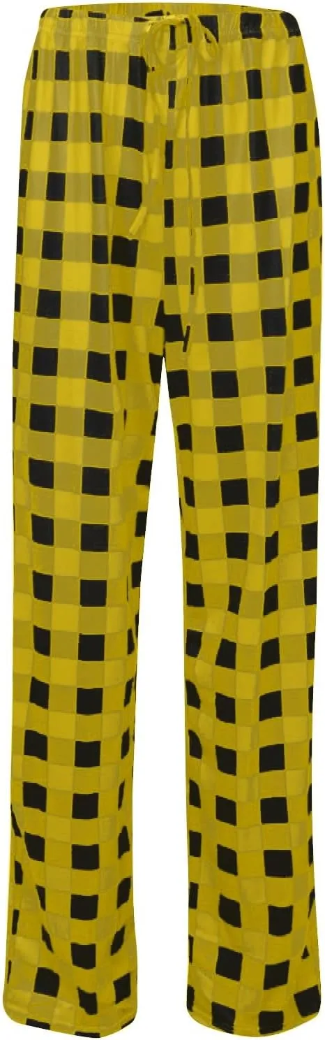 Womens Plaid Pajama Pants 2025 Buffalo Soft Sleepwear Plush Pants Gifts for Him Her Straight Leg Joggers Sweatpants