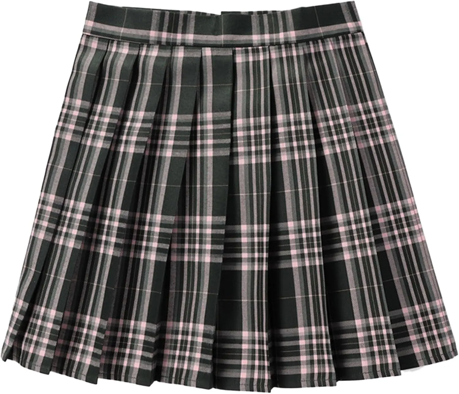 Women's Pleated Skirt High Waisted A Line Casual Mini Skirts Basic Casual Skirts A-Line Stretchy Skater Party Skirt