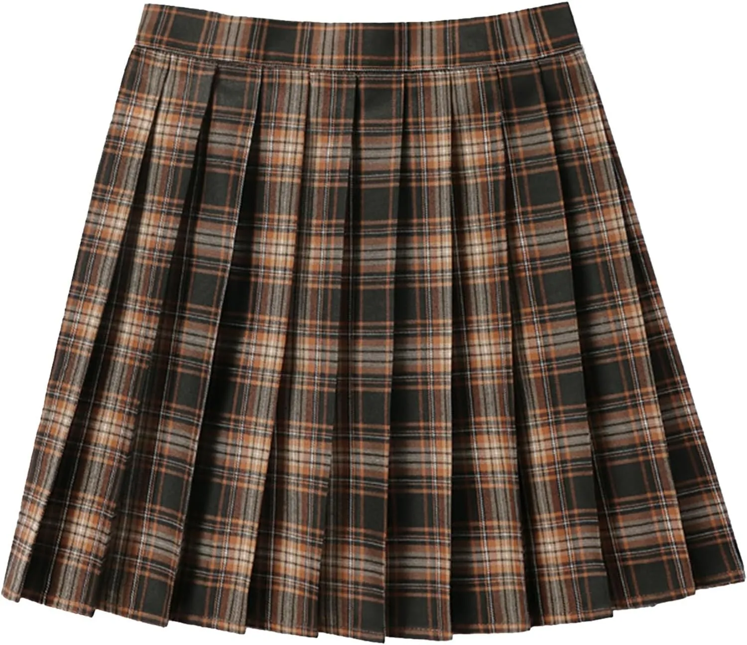 Women's Pleated Skirt High Waisted A Line Casual Mini Skirts Basic Casual Skirts A-Line Stretchy Skater Party Skirt