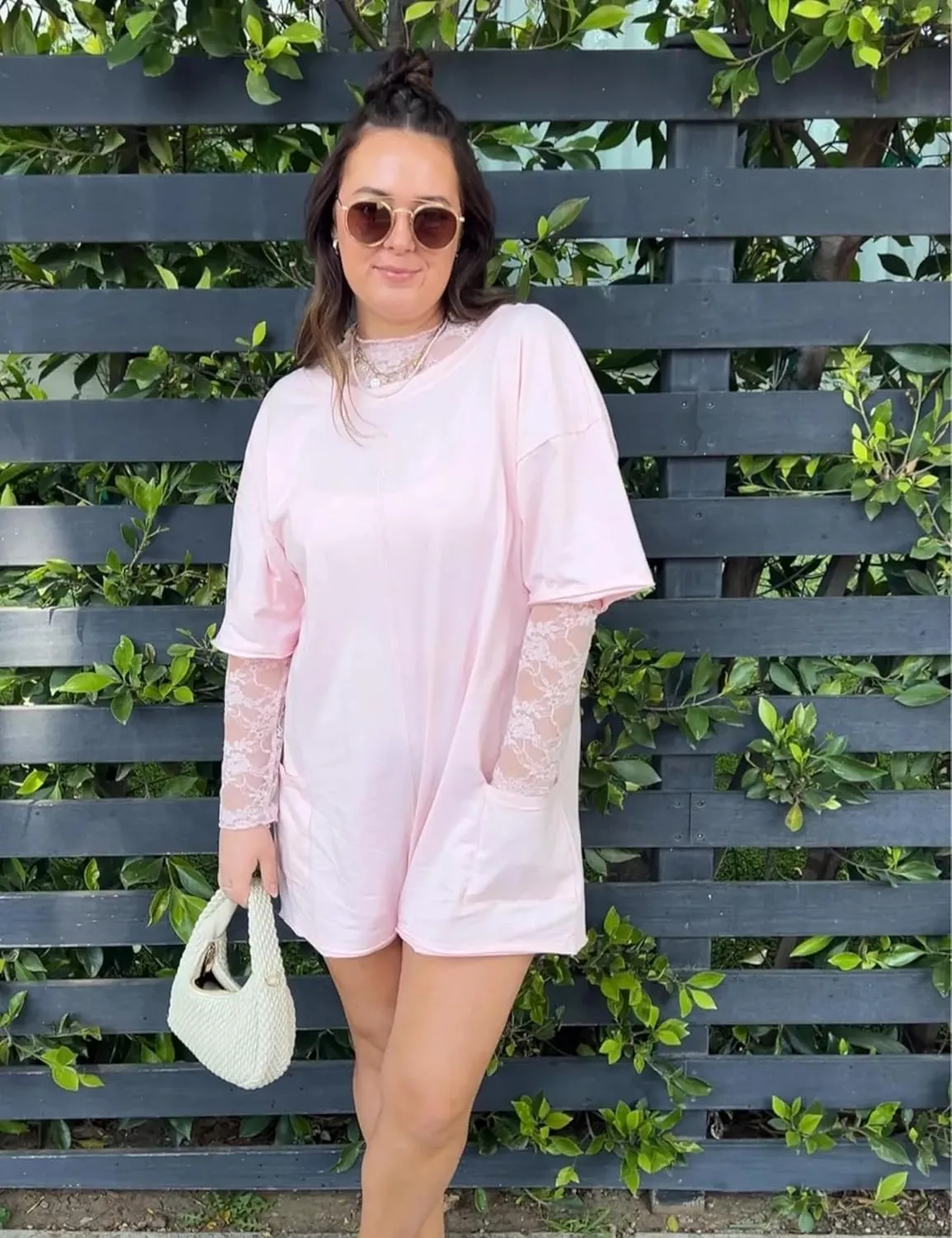 Women's Reversible Hot Shot Tee Rompers Casual Oversized Athletic Workout Jumpsuit Overalls