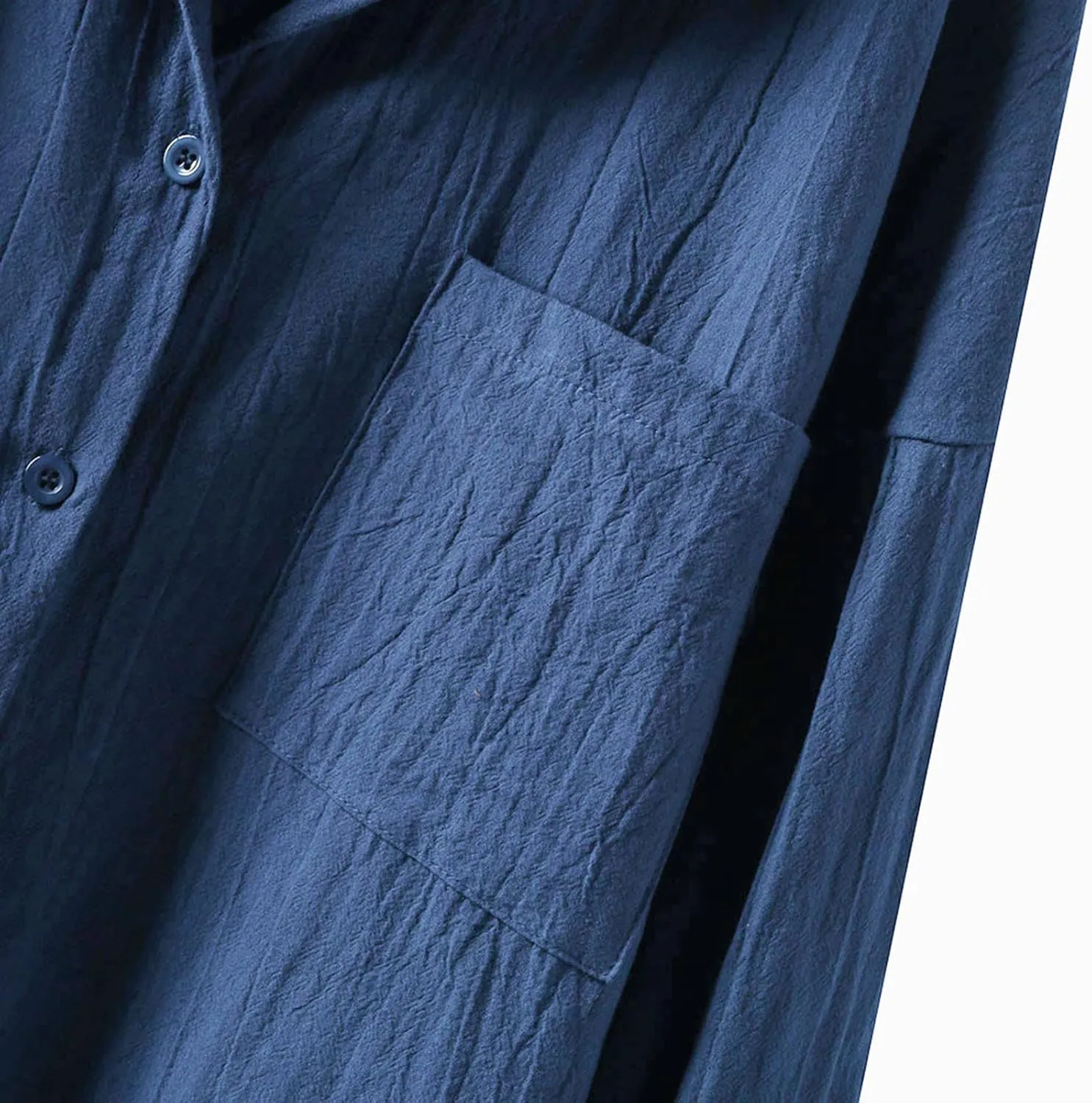 Women's Short Sleeve Cotton Linen Shirts Casual V Neck Soft T-Shirt Button Up Loose Summer Tshirts