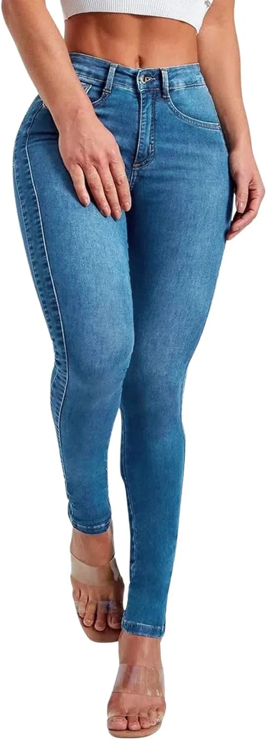 Women's Soft Stretchy High Rise Skinny Jeans