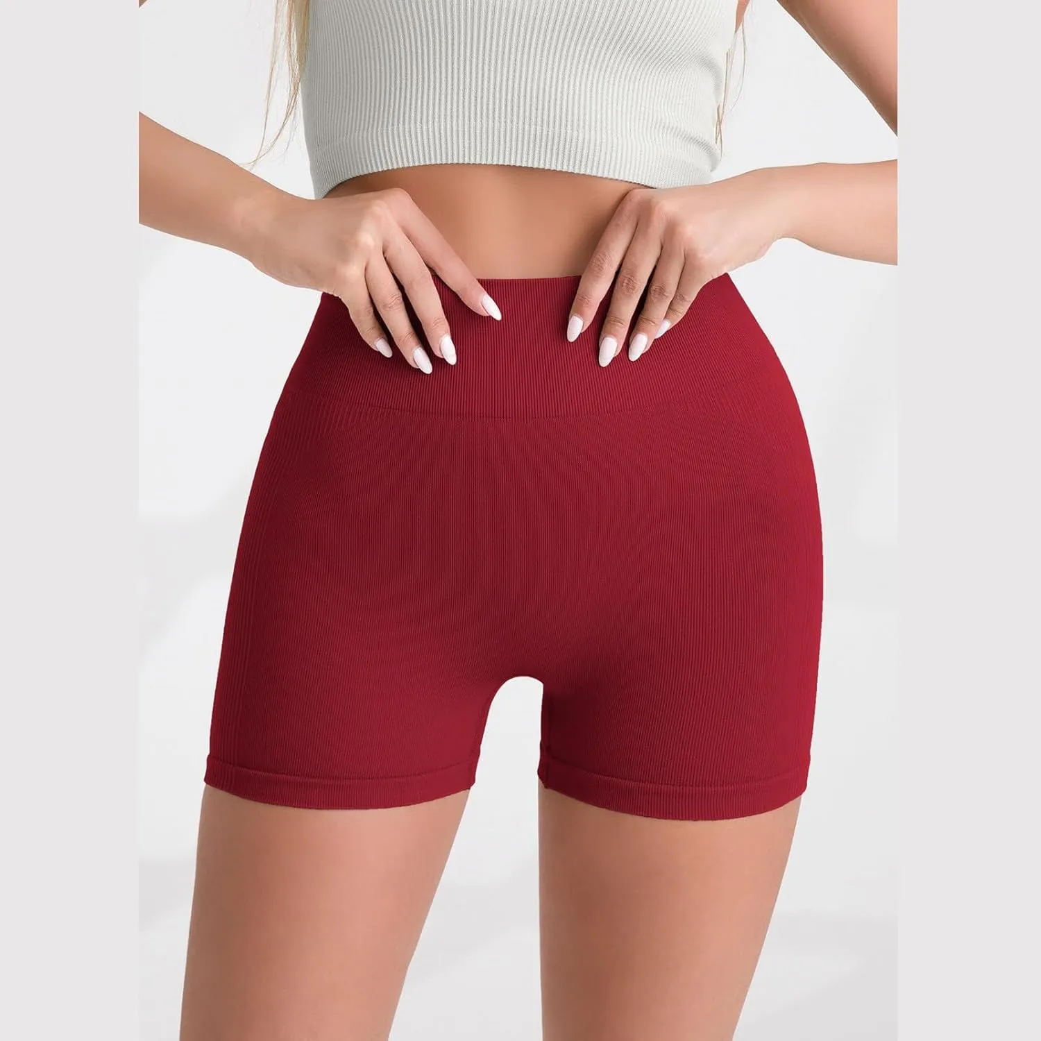Women's Sports Tight Lifting Hip Five Pants High Waist Seamless Yoga Fitness Pants Short Pants