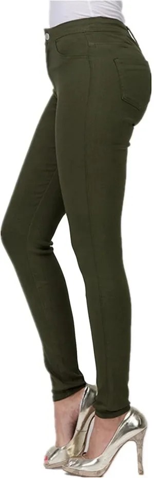 Womens Stretch Jeggings with Pockets Ripped High Waisted Classic Butt Lifting Yoga Leggings Fitted Denim Ankle Jeans