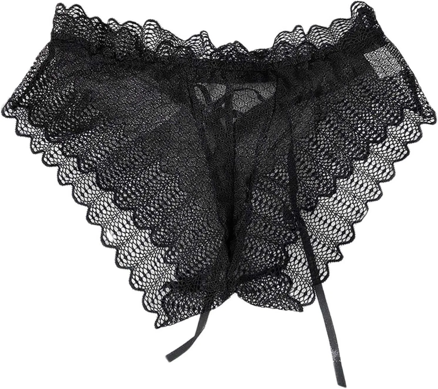 Womens Underwear Briefs Underpants Sleepwear Shorts Homewear Lingerie Lace Bandage Panties Ruffle