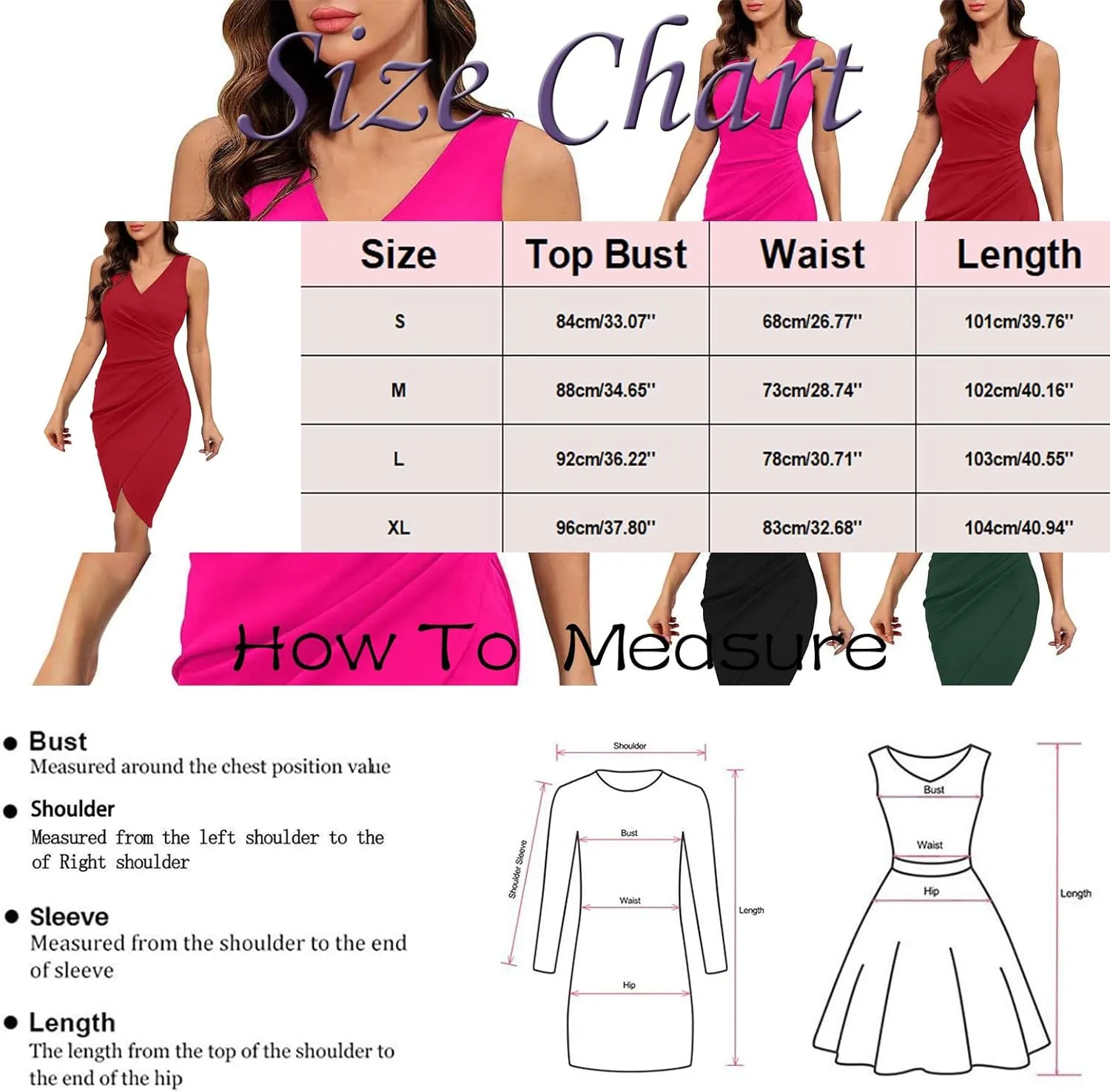 Women's V Neck Sleeveless Cocktail Dresses Ruched Bodycon Dresses Evening Party Short Dress S-2XL