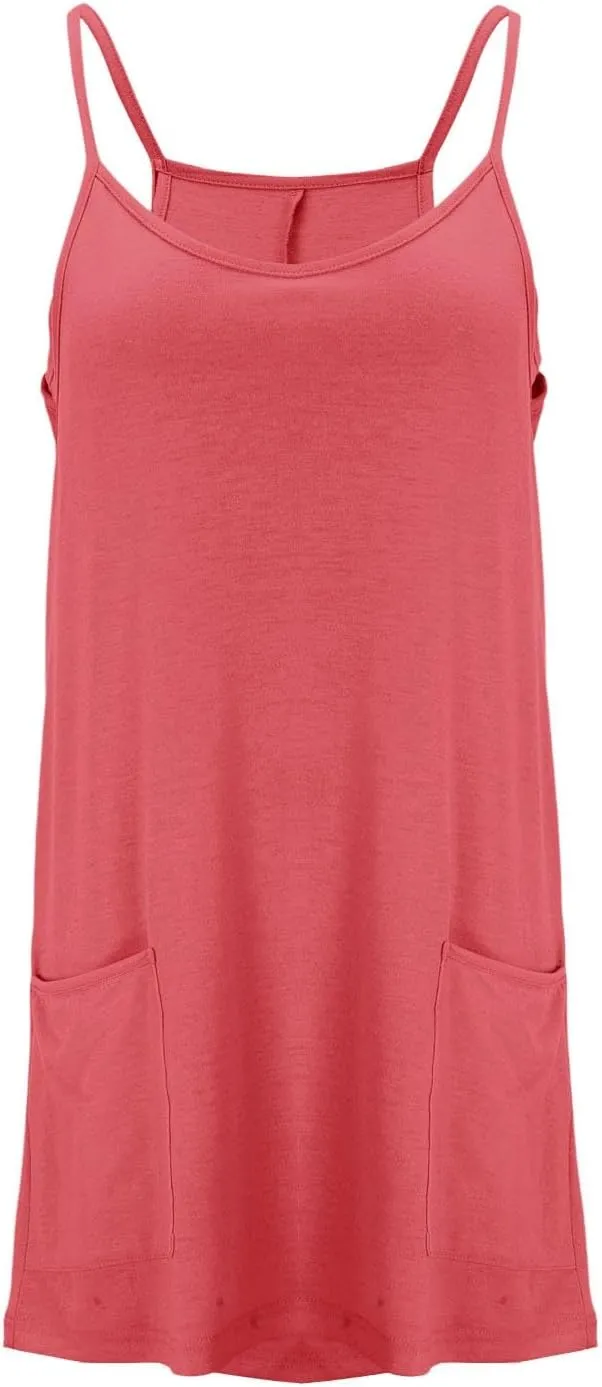 Womens Workout Romper Dress Loose Adjustable Dresses with Shorts Sleeveless Spaghetti Straps Golf Tennis 2025 Clothes
