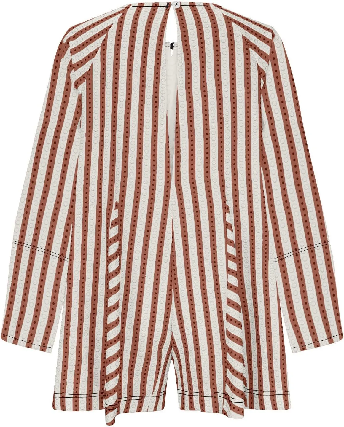 Xiaojmake Womens Short Tunic Dress Oversized Flowy Striped Romper Overalls V Neck Puff Sleeve Baggy Short Jumpsuits Sundress