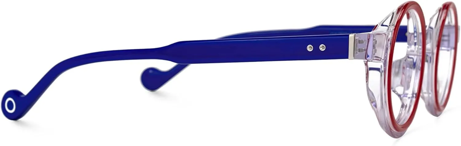 Zeelool Vintage Round Eyeglasses Frame With Non-prescription Clear Lens for Women Men Glanton ZJGA260547